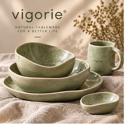 🌈VIGORIE™ Nature-Inspired Stoneware Dinnerware Set