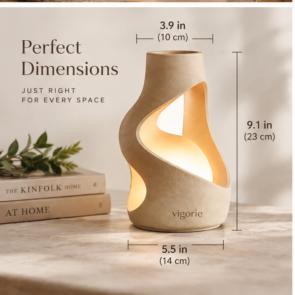💡VIGORIE™ 2-in-1 Ceramic LED Light Vase & Flower Holder