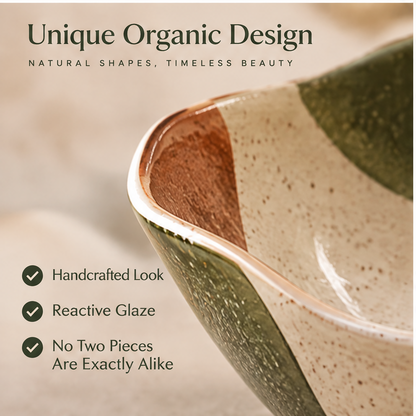 🍳VIGORIE™ Handcrafted Reactive Glaze Stoneware Dinnerware Set